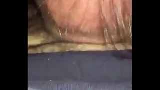 Swallowing deepthroat a Latino guy in my truck
